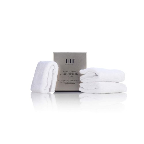 Emma Hardie Dual-Action Professional Cleansing Cloths, Reusable Makeup Remover Pads and Face Exfoliator, Microfiber Face Cloths, 3-Pack