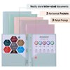 Mr. Pen- Plastic Folders with Pockets and Prong, 5 Pack, Muted Pastel Colors, Pocket Folders, File Fasteners, 2 Folder, Two
