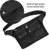 LALAFINA Hairdresser Scissor Bag Barber Bag Hairdressing Salon Pouch Waist Belt Bag Holder Pouch for Hairdressers (Black)