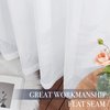 NICETOWN White Sheer Curtains 63 inch Length for Bedroom, Rod Pocket Translucent Voile Sheer Airy & Breathable Curtain Panels for Flat/Apartment, 2 Pieces, 60" W