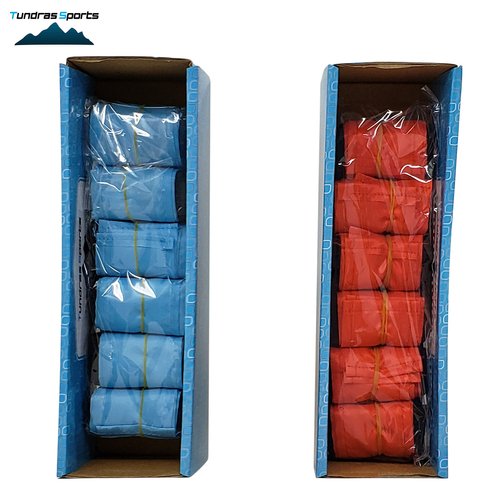 Tundras SPORTS, Flag Football Set Football set - Complete 12-Player, for juniors Includes & Flags (2 sets of 6) with Adjustable Belts Blue and Red