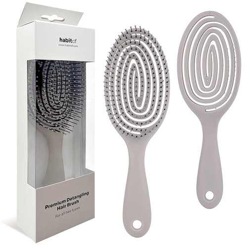 Detangling Brush for Knotty Hair Curl Keeper Brush Curl Defining Brush for Curly Dry Thin Straight Hair Soft Bristle Brush Natural Vented Hair Brush for Men Kids Toddlers