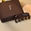 TAN MUJIANG Massage Hair Comb Natural Wood (Lotus)
