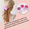 BEGOOD Scrunchies for Women's Hair Scrunchies Hair Scrunchy Elastic Hair Ties Hair Scrunchie Bobbles Hair Bands Ponytail Holder Hair Accessories 5Pcs Pink Set
