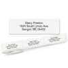 Gloss White Rolled Address Labels Without Dispenser – Set of 250, Small, Self-Adhesive Stickers, by Colorful Images