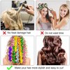 30 Pieces Hair Curlers Styling Kit, Wave Style Hair Rollers Spiral Curls No Heat Hair Curlers with Styling Hooks for Women Girls Long Hair Most Hairstyle Styling Tools (30 cm/ 11.8 Inch)