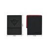 ZLCA Card Deck Box Fits MTG Yu-Gi-Oh! TCG, Card Storage Box with Dividers Holds 100+ Sleeved Cards, Premium Card Deck Case Compatible with CCG Trading Cards (Black&Red,Puzzle)