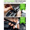 Professional Gun Cleaning Kit 10 in 1 Gun Accessories Incl. Lint Free Gun Cleaning Patches, 6-inch Gun Cleaning Swabs, Double Head Gun Cleaning Brush, Gun Cleaner Picks and Cleaning Cloth for Guns