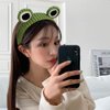 ZHOUMEIWENSP Frog Big Eyes Headband for Women Girls SPA Skin Care Facial Hair Band Makeup Washing Hair Accessories (Green)