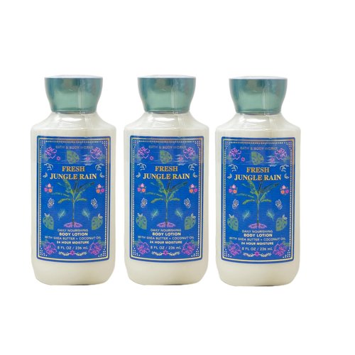 Generic Bath and Body Work Fresh Jungle Rain - Pack of Three - Body Lotion