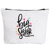IHopes+ Cute Big Sister Reusable Makeup Bag Big Sister Gifts for Little Girls Best Sister Eco-Friendly Makeup Bag Gifts for Birthday Christmas
