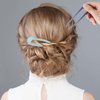 8 Pcs French Hair Pin U Shaped Hair Pins 4.5 Inch French Twist Hair Pin Acrylic French Pin for Women Girls Hairstyle Accessories