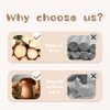 Promise Babe Wooden Mushroom Toys, Montessori Wooden Blocks Stacking Toys for Toddlers 11 Pcs, Miniature Mushroom Various Sizes Woodland Creative Craft Home Decor