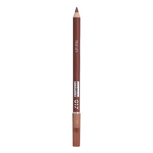 Pupa Milano True Lips Blendable Lip Liner - Dual-Ended Matte Lining Color and Brush - Light and Creamy, Hydrating, High Pigment, Smudge Proof Formula - Paraben Free - 017 Natural - 0.042 oz