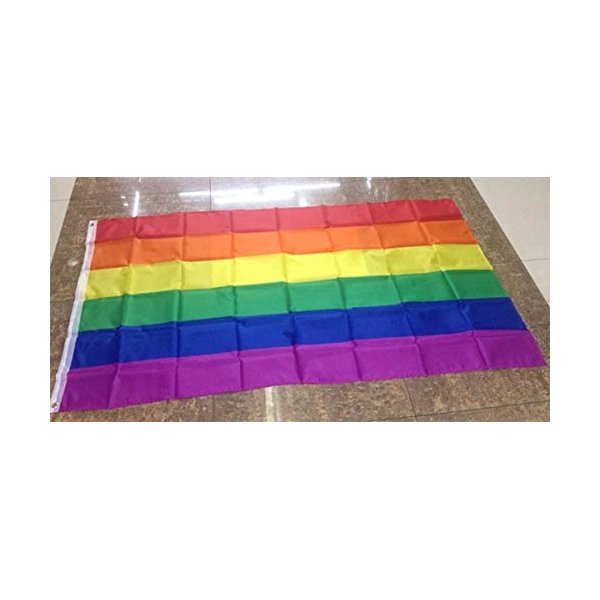 Rainbow Flag Bisexual Transgender Lesbian Gay Pride Flag (3ftx5ft)