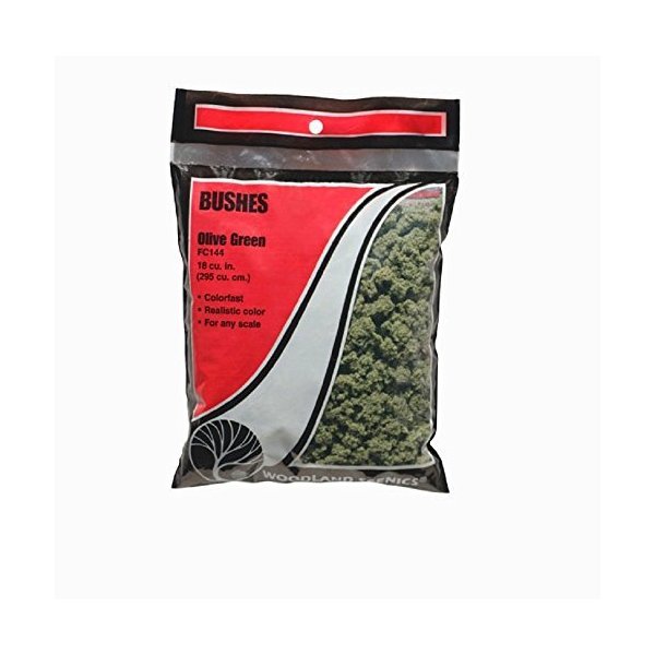 FC144 WOODLAND SCENICS BUSHES OLIVE GREEN by Woodland Scenics
