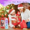 Decorate Your Own Water Bottle Kits for Girls, Christmas Gift for Girls, 5 6 7 8 9 10 Year Old Girl Gifts, Girl Water Bottle Gem Stickers DIY Arts and Crafts Kits Supplies for Girls Birthday Gift