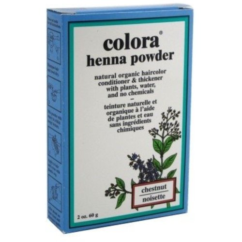 Colora Henna Powder Hair Color Chestnut, 2 oz (Pack of 10)