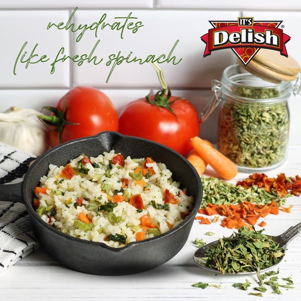 Dried Spinach Flakes by It's Delish, 1 lb (16 Oz) Bulk Bag