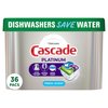 Cascade Platinum Dishwasher Pods, ActionPacs Dishwasher Detergent with Dishwasher Cleaner Action, Fresh Scent, 36 count(Packaging May Vary)