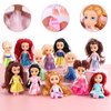 Liberty Imports 12 Pack Little Royal Princess Toddler Dolls with Dresses, Girls Imaginative Pretend Play Small Dolls Party Favors Collection (5-Inches)