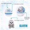 Plushland Snowball Stuffed Zip up Animal – Sloth – Cute Plush Animals Assortment – Wonderful Soft Toy for Families and Friends