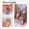 MAGYCAT 2Pcs 45ML Nail Art Rhinestone Glue Gel Super Strong Adhesive NO Wipe Gel Nail Glue for Rhinestones 3D DIY Decorations Nail Gem Glue for Nail Crystals Beads Diamond (15ML+30ML)