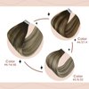 Sunny Hair Tape in Hair Extensions Brown Balayage Tape ins Human Hair Extensions Cool Brown Fading to Ash Brown Highlights Blonde Invisible Tape in Hair Extensions Brown Balayage 20pcs 50g 20inch