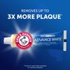 Arm & Hammer Advanced White Breath Freshening Fluoride Toothpaste, Winter Mint, 6 Ounce Tube