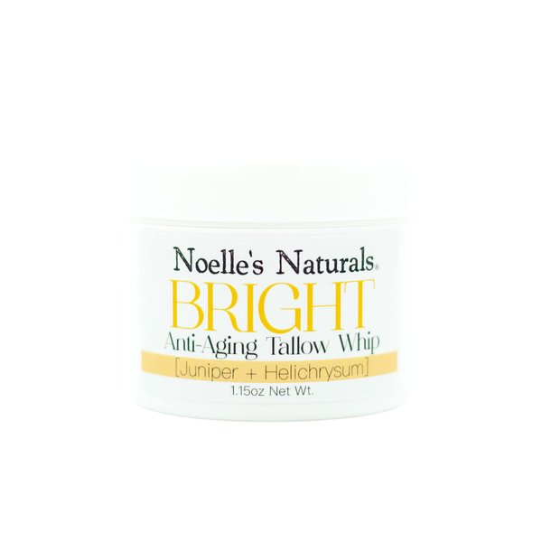 Bright - Facial Tallow Whip - All Natural - Organic - Anti-Aging - Brightening - Nourishing - 1.15oz