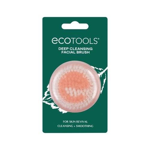 EcoTools Deep Cleansing Facial Brush, Manual Facial Cleansing Brush Exfoliates & Deeply Cleanses, Remove Makeup & Dry Skin, Eco-Friendly Face Brush for Cleansing, Color May Vary, 1 Count