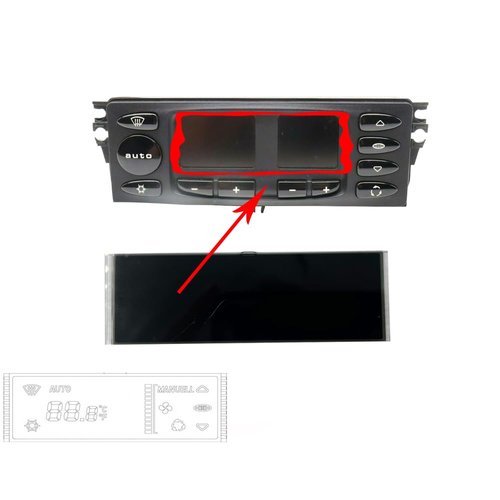 BuliBoao Car Heater A/C Temperature Climate Control Display Screen 99665310103 for Porsche 911 996 1997-2006, for RUF 3400 S 1999-2002