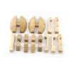 Handmade Powder Barrel Interlocking Wooden puzzle Brain Teaser Puzzles Lock Logic Puzzle Intellectual Removing Assembling Toy for Kids and Adults SHUYUE