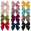 Spenlly Women Teens Girls Velvet Hair Bows Clip Kids Little Girls Hair Bow Alligator Clip Hair Barrettes Headwear Hair Accessories (Navy)