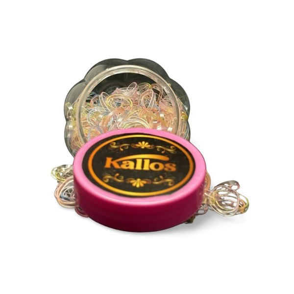 Kàllos 0.5 inch Elastic Hair Ties soft rubber bands for kids, Soft Elastic Ties for Braids, Ponytails, and Hairstyling, Snag-Free, for Kids and Girls. (Transparent)