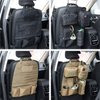 Tacticool Car Seat Back Organizer - Upgraded Tactical Molle Vehicle Panel Universal Fit Car Seat Cover Protector with Extra USA Flag Patch (Black)