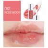 Plumping Lip Oil, Hydrating Lip Gloss Tinted Lip Balm Lip Care Transparent Toot Lip Oil, Long Lasting Nourishing Lip Glow Oil Non-sticky Big Brush Glitter Shine Primer Lip Tint (ROSEWOOD)