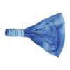 Motique Accessories Stretchy Headwrap Tye Dye Boho Wide Hair Band Yoga (Medium Blue)