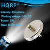 HQRP Hight Power 3W Extra Bright 90 Lumens Upgrade LED Bulb Bi-Pin LED Module for Mini Mag-Lite 2AA Solitaire Light LM2A001 Replacement