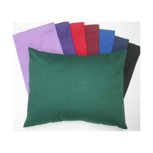 SheetWorld Comfy Travel Pillow Case - 100% Soft Cotton Percale - Hunter Green - Made in USA