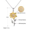 Reusable Wife Sunflower Pendant Necklace, You complete me in every way. I love you, Beautiful Gifts for Wife, Birthday Gifts, Sunflower necklace, Wife gift, Wife jewelry, Wife necklace