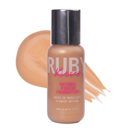 Ruby Kisses Liquid Foundation Medium Coverage, Lightweight, Natural Finish, Face Makeup for All Skin Type, Korean Makeup (Golden Beige)