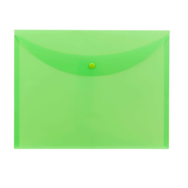 Smead Project Envelope, Snap Closure, Top Load, Letter Size, Green, 10 per Box (89683)