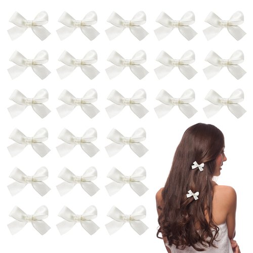 24 Pieces Mini Bowknot Hair Clips for Women Girls, Small Cute Bows Hair Ribbon Alligator Clips, Charming Hair Accessories for Every Occasion