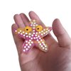 Funny Wacky Starfish Hair Clip,Acetate Claw Clips,Hair Clips for Women,Red