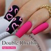 Double Rhythm 15ML Gel Nail Polish Pure Sheer Same Color Same Bottle Soak Off Gel Polish Art Manicure Salon DIY at Home for Women (Hot Pink-A1312)