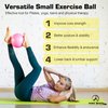 ProBody Pilates Ball Small Exercise Ball, 9 Inch Barre Ball, Mini Soft Yoga Ball, Workout Ball for Stability, Barre, Ab, Core, Physio and Physical Therapy Ball at Home Gym & Office (Aqua)
