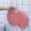 Exfoliating Shower Massage Scraper Bathroom Non-Slip Bath Mat Back Massage Brush Silicone Foot Wash Body Cleaning Bathing Tool (Color : Blue)