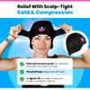Icekap Cold Cap for Migraine Relief & Chemo, Longer Lasting Cold Swappable Gel Packs, Adjustable Compression, Class 1 Medical Device for Scalp, Concussion Relief, Chemo. Fitted Sizes, Machine Washable