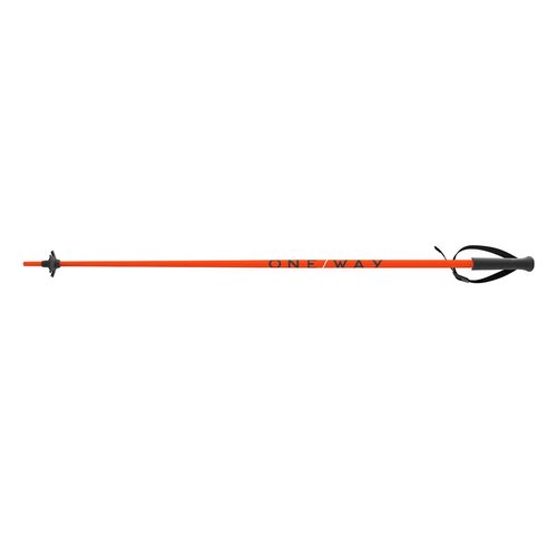 ONE Way Junior High Ski Poles - Durable Lightweight Aluminum Easy-to-Use Outdoor Winter Sports Downhill Alpine Ski Poles with Ergonomic Grip & Adjustable Strap, 85